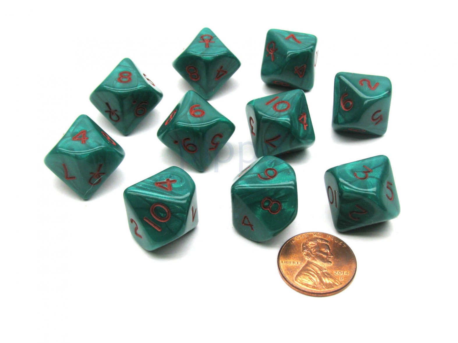 Dados “Ankh” (set de 10 dados d10)